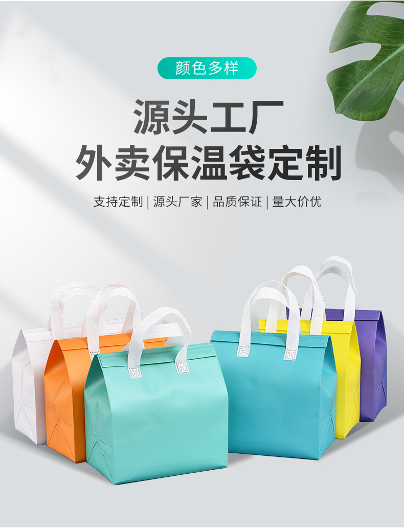 内江市无纺布保温袋外卖袋